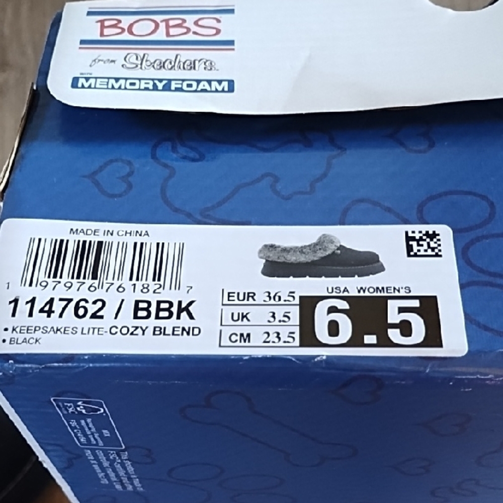 BOBS from Skechers Black Faux Fur Clog Mules - Picture 6 of 6